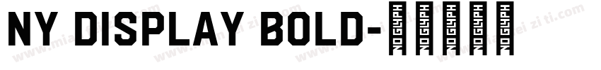 Ny Display Bold字体转换